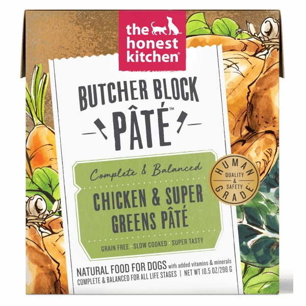 The Honest Kitchen Butcher Block Pate; Chicken & Super Greens Wet Dog Food