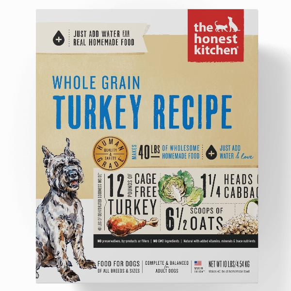The Honest Kitchen Whole Grain Turkey Recipe Dehydrated Dog Food, 10lb (SPECIAL ORDER ITEM)