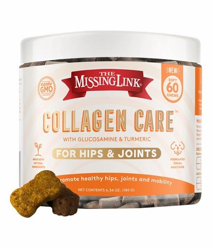 The Missing Link Collagen Care Hips & Joints Soft Chews Supplement for Dogs