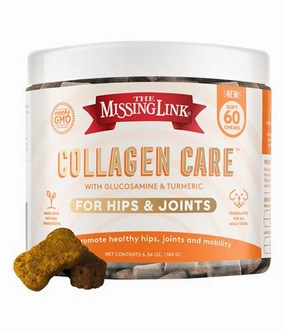 The Missing Link Collagen Care Hips & Joints Soft Chews Supplement for Dogs