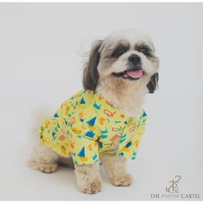 The Papaw Cartel Vacation Dress for Dogs (Lime Green)