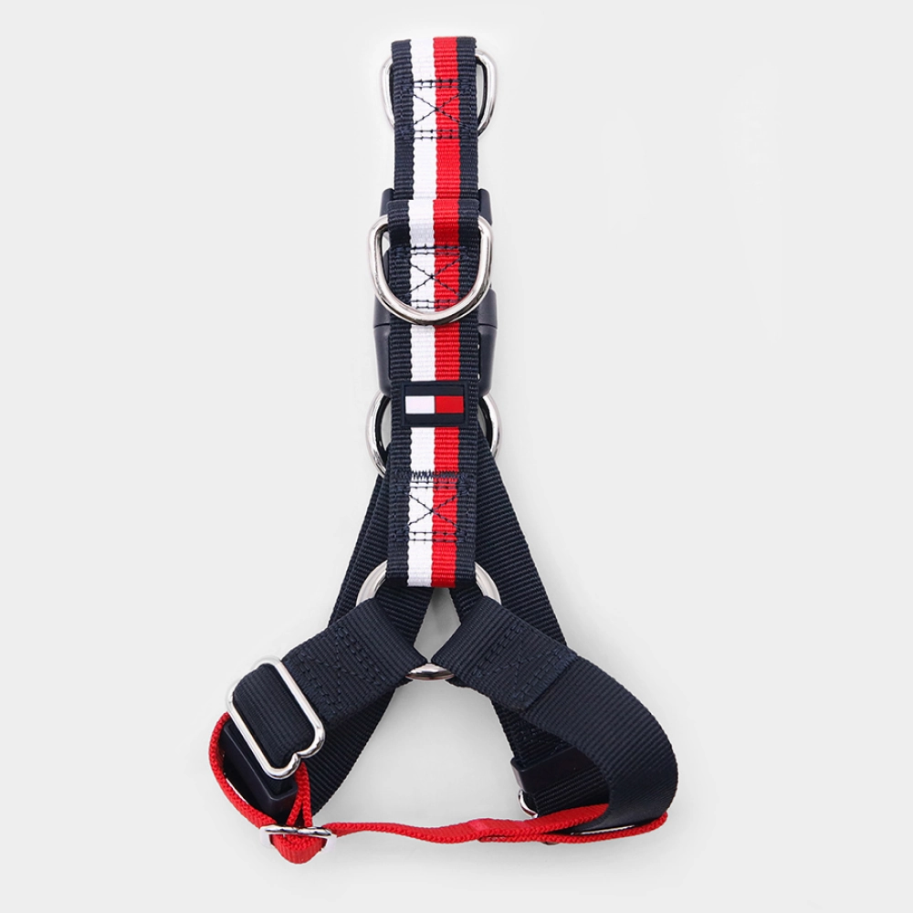 Tommy Hilfiger Blocked Harness for Dogs (Red/White)