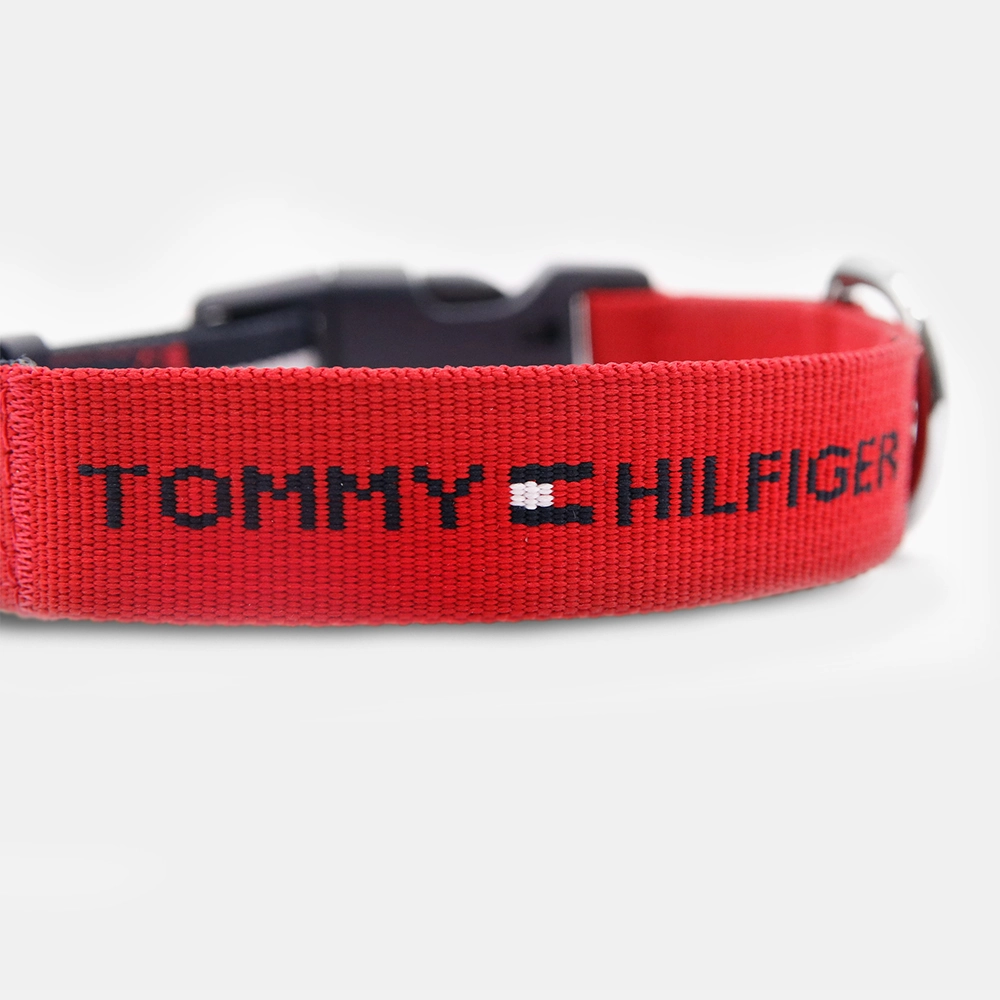 Tommy Hilfiger Webbing Collar for Dogs (Red)