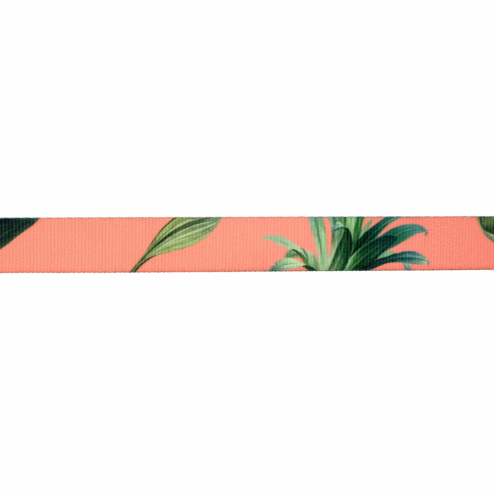 TopDog Premium Leaves Printed Nylon Leash for Dogs (Pink)