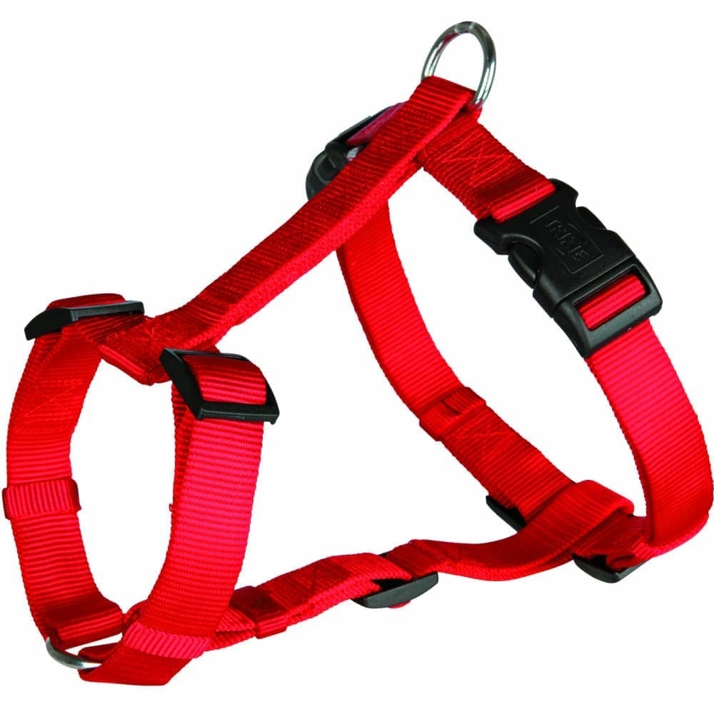 Trixie Classic H Harness, Lead Leash and Collar for Dogs Combo (Red) - L