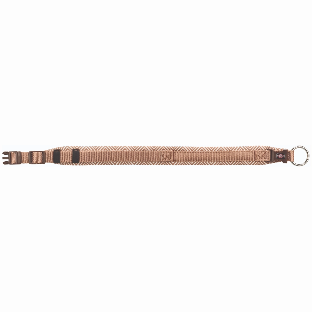 Trixie Premium Extra Wide Neoprene Padded Collar for Dogs (Boho Diamond/Caramel)