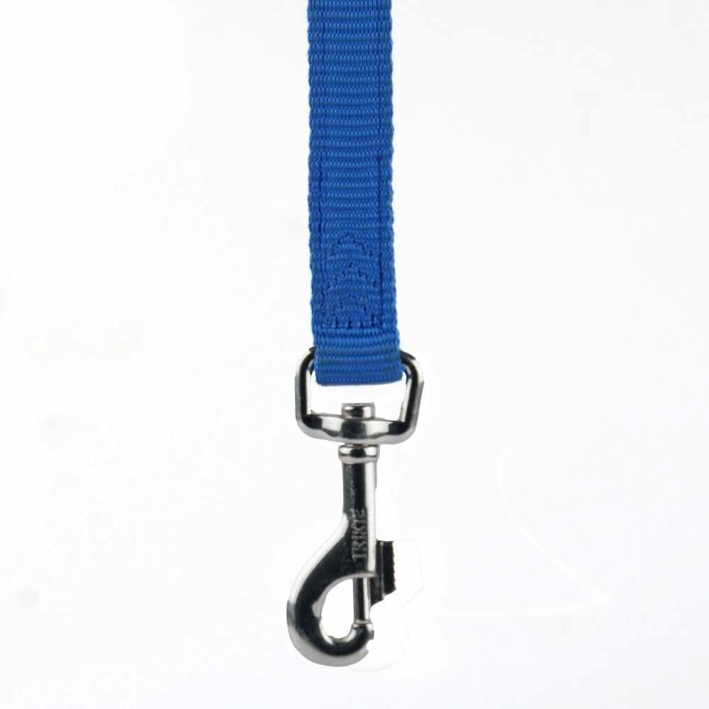 Trixie Premium H Harness, Premium Leash and Collar for Dogs Combo (Royal Blue) - L