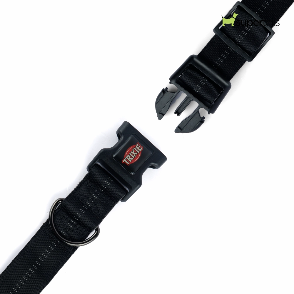 Trixie Softline Elegance Collar for Dogs (Black/Graphite)