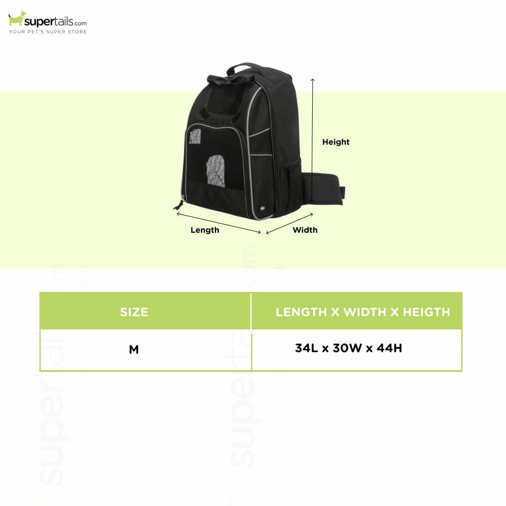 Trixie William Backpack for Dogs (Black)