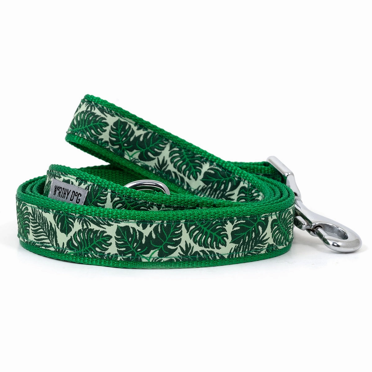 Tropical Leaves Dog Collar