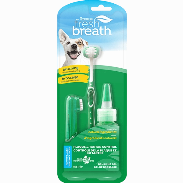 Tropiclean Fresh Breath Oral Care Kit For Dogs; Small/Medium Dogs