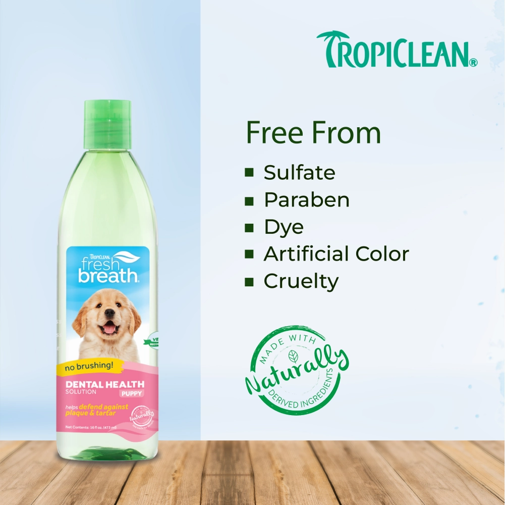 Tropiclean Fresh Breath Puppy Water Additive for Dogs