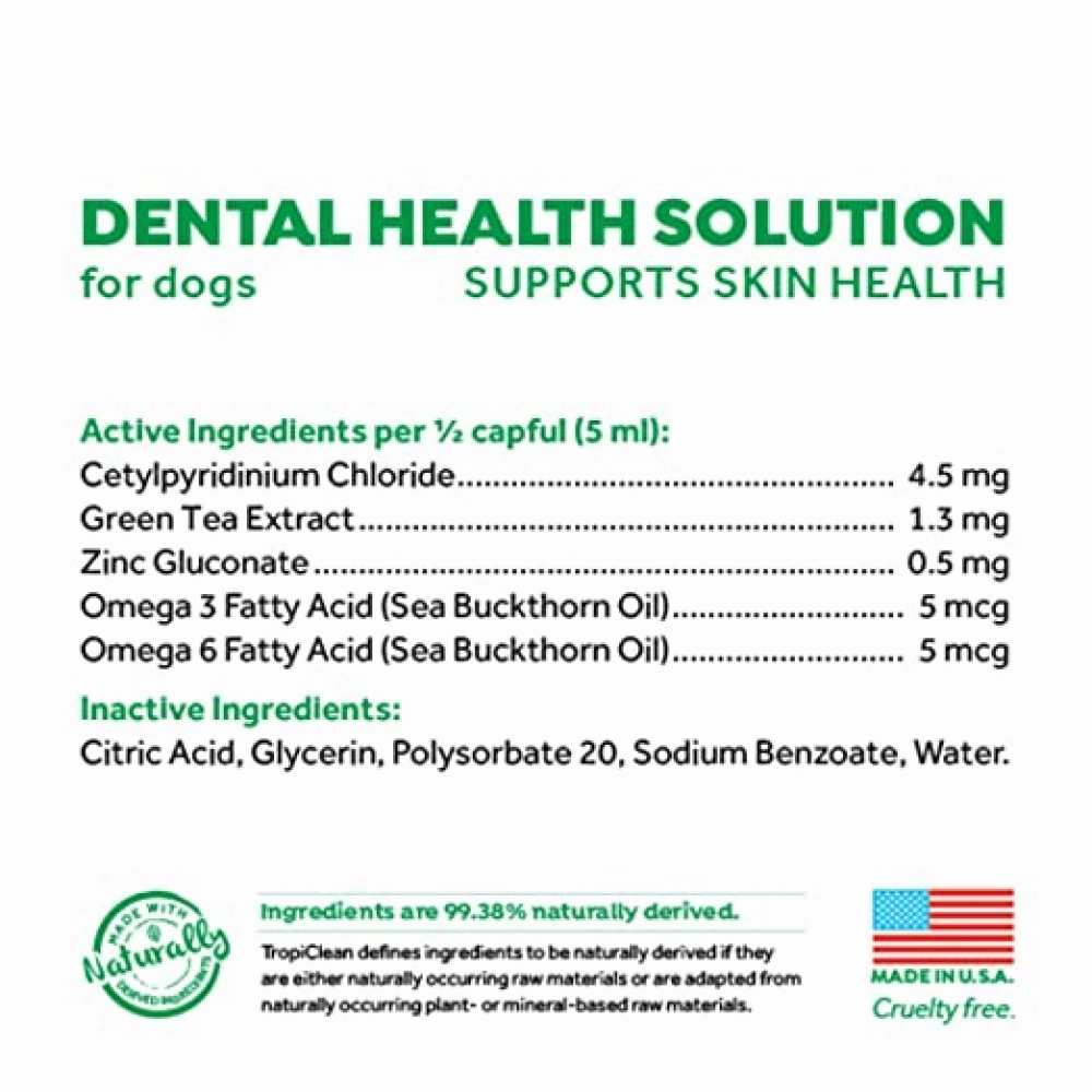 Tropiclean Fresh Breath Skin & Coat Water Additive for Dogs