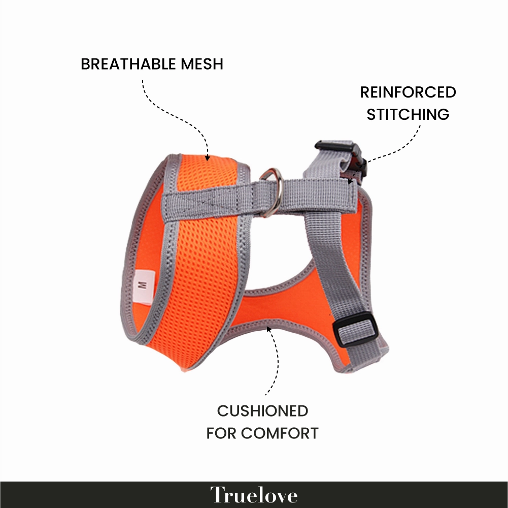 Truelove Harness for Cats and Small Dogs (Orange)