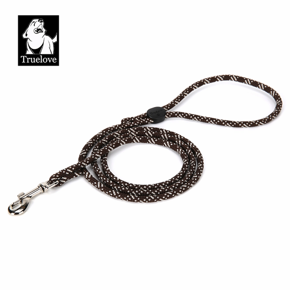 Truelove High Density Reflective Rope Webbing Leash for Dogs (Brown)