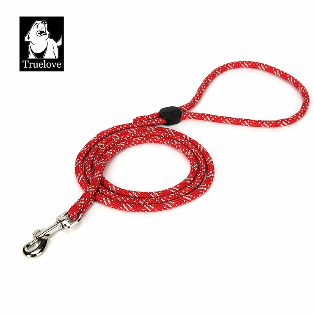 Truelove High Density Reflective Rope Webbing Leash for Dogs (Red)