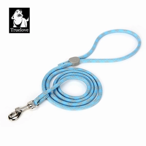 Truelove High Density Reflective Rope Webbing Leash for Dogs (Sky Blue)