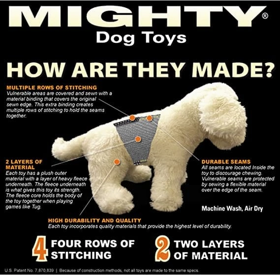 Tuffy Mighty Nature Chipmunk Dog Toy