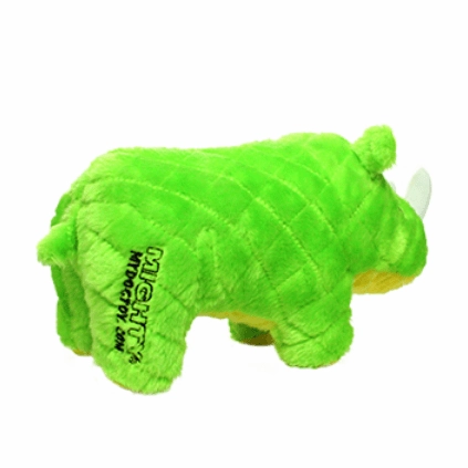 Tuffy Mighty Safari Rhinoceros Green Dog Toy