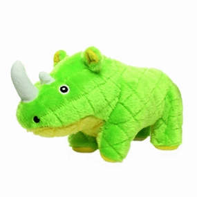 Tuffy Mighty Safari Rhinoceros Green Dog Toy