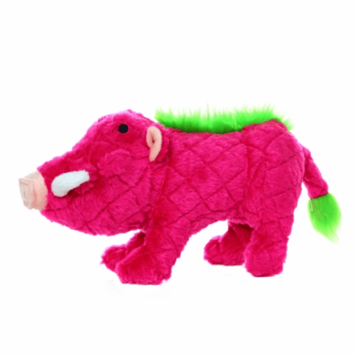 Tuffy Mighty Safari Warthog Pink Dog Toy