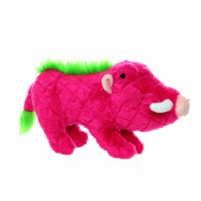 Tuffy Mighty Safari Warthog Pink Dog Toy