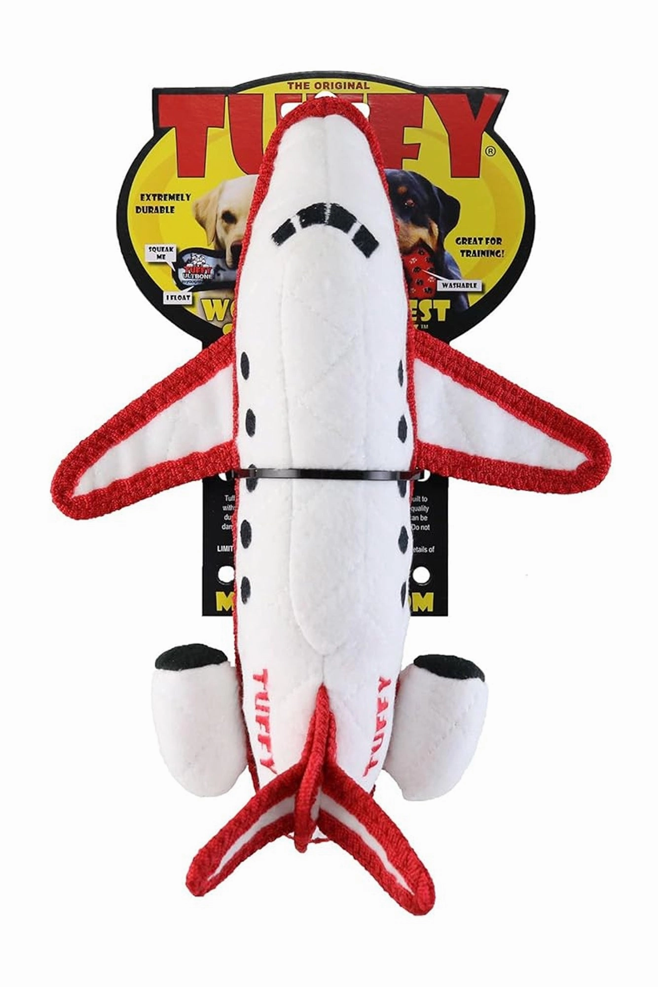Tuffy Transportation Airplane Dog Toy