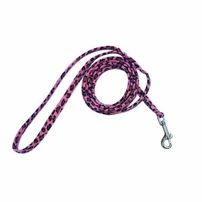 Ultrasuede Dog Leash Pink Cheetah