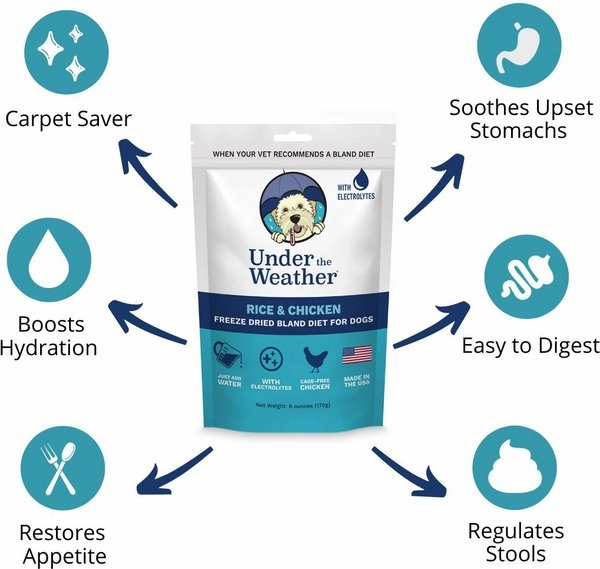 Under the Weather Chicken & Rice Freeze-Dried Bland Diet For Dogs