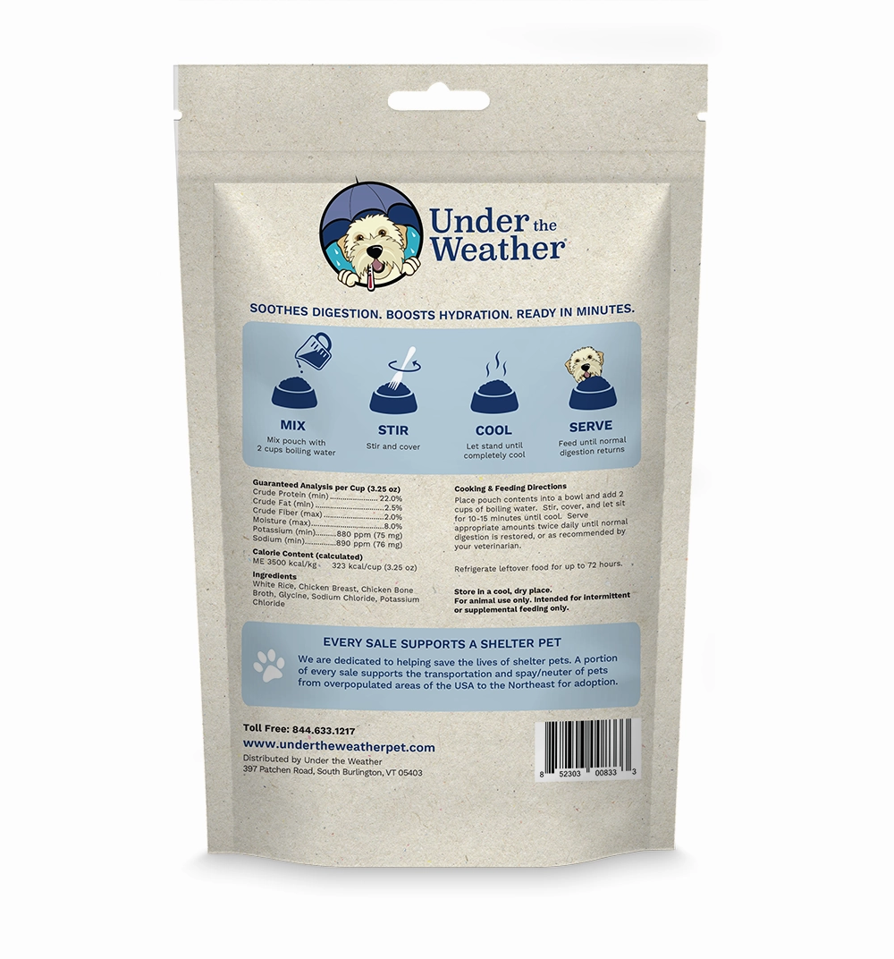Under the Weather Dehydrated Rice, Chicken and Bone Broth