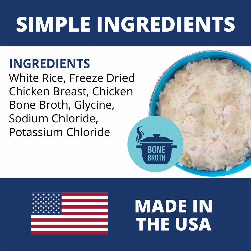 Under the Weather Dehydrated Rice, Chicken and Bone Broth