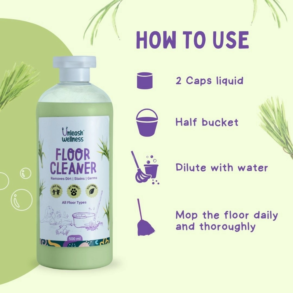 Unleash Wellness Pet Safe Floor Cleaner for Dogs and Cats