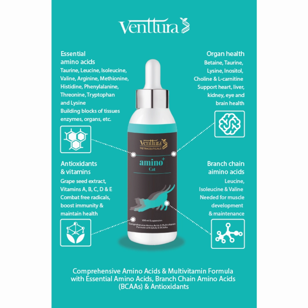 Venttura Amino Acids & Vitamin Supplement for Cats