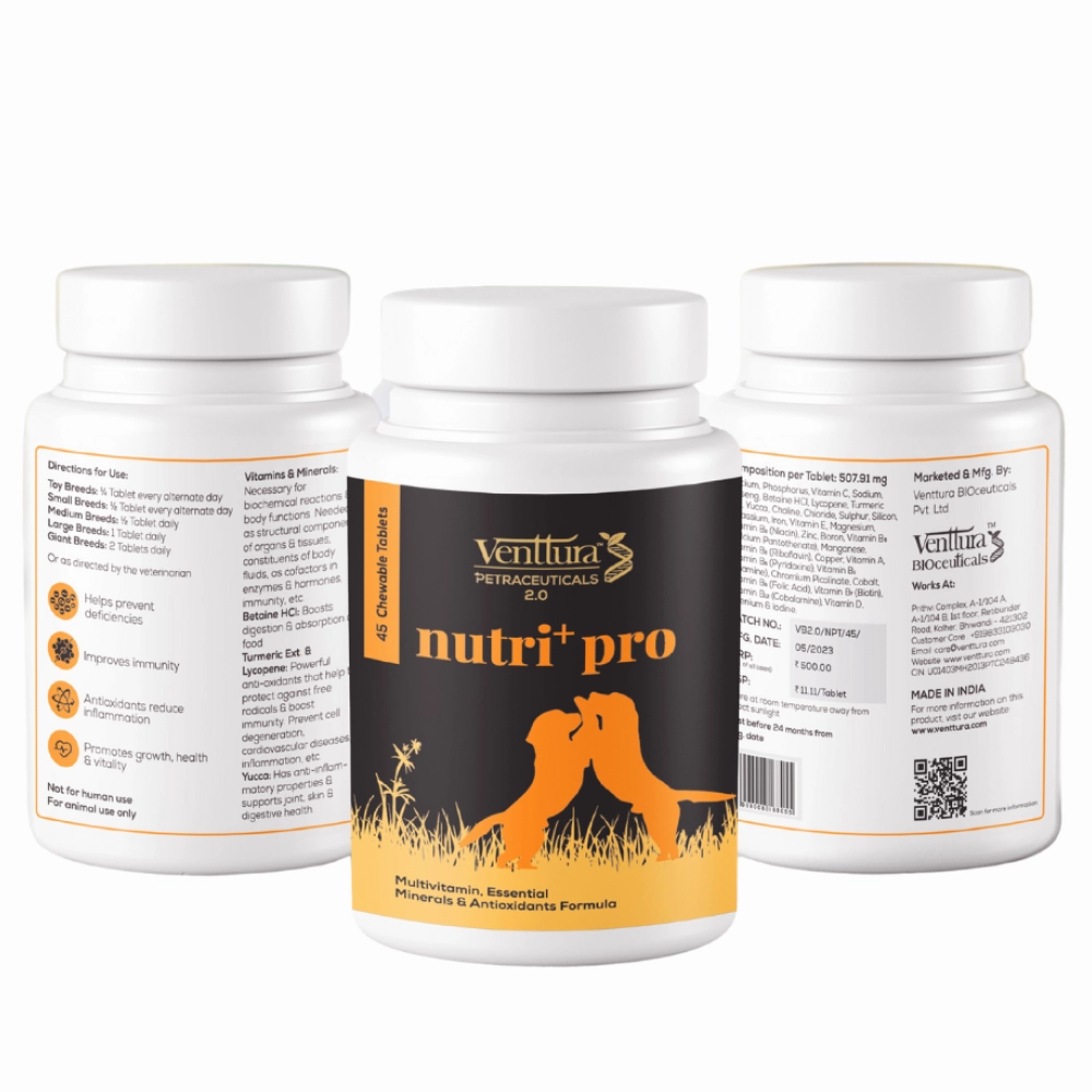 Venttura Nutri Plus Pro Multi Vitamin Chewable Tablets for Dogs