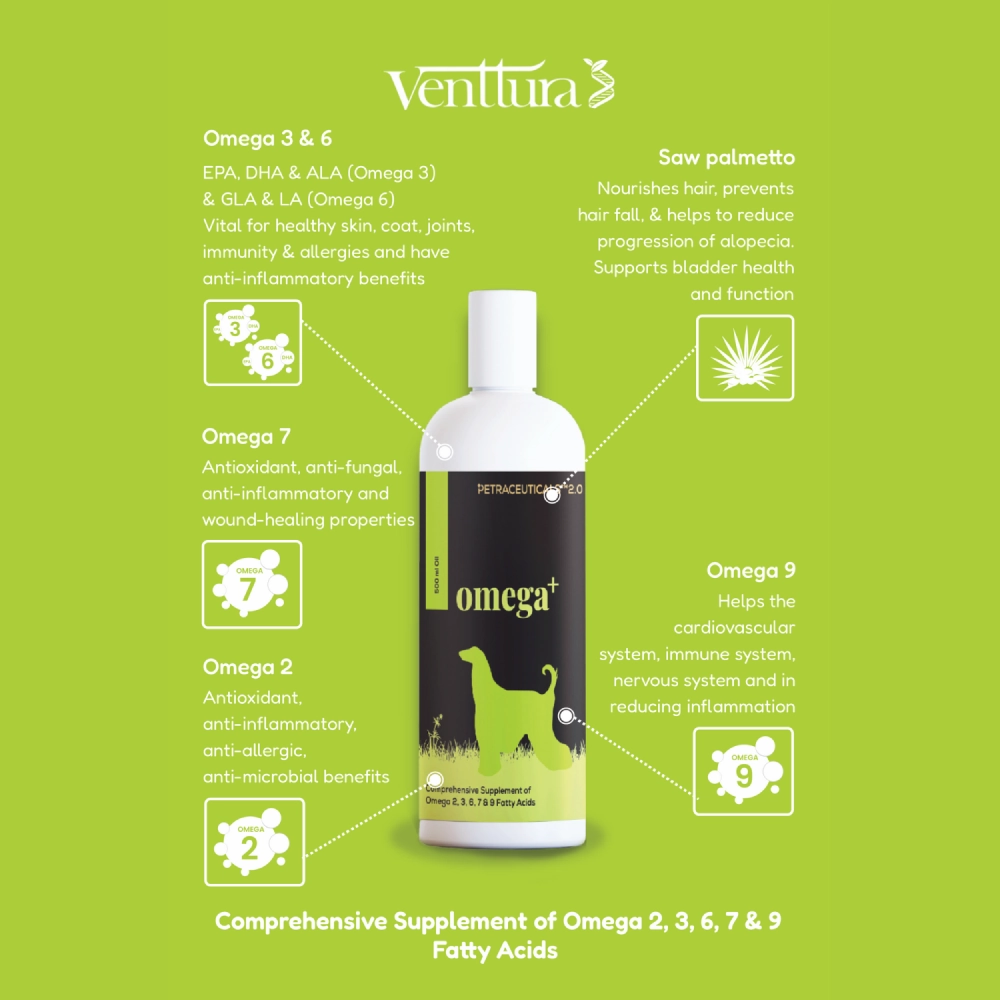 Venttura Omega Plus Skin & Coat Syrup for Dogs