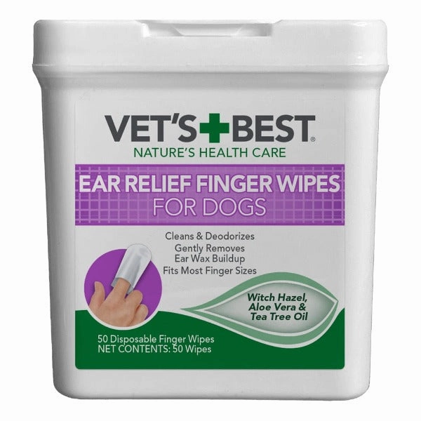 Vet's Best Ear Relief Finger Wipes