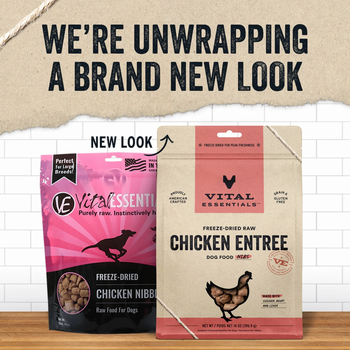 Vital Essentials Chicken Entree Nibs Freeze-Dried Raw Dog Food