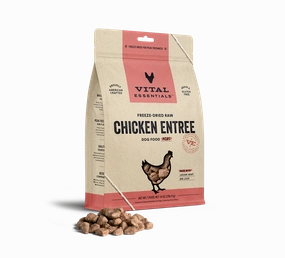 Vital Essentials Chicken Entree Nibs Freeze-Dried Raw Dog Food