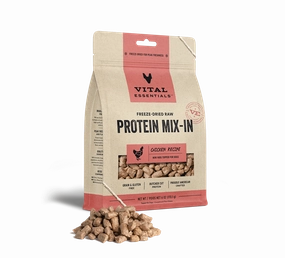 Vital Essentials Chicken Recipe Freeze-Dried Raw Protein Mix-In Mini Nibs Topper For Dogs
