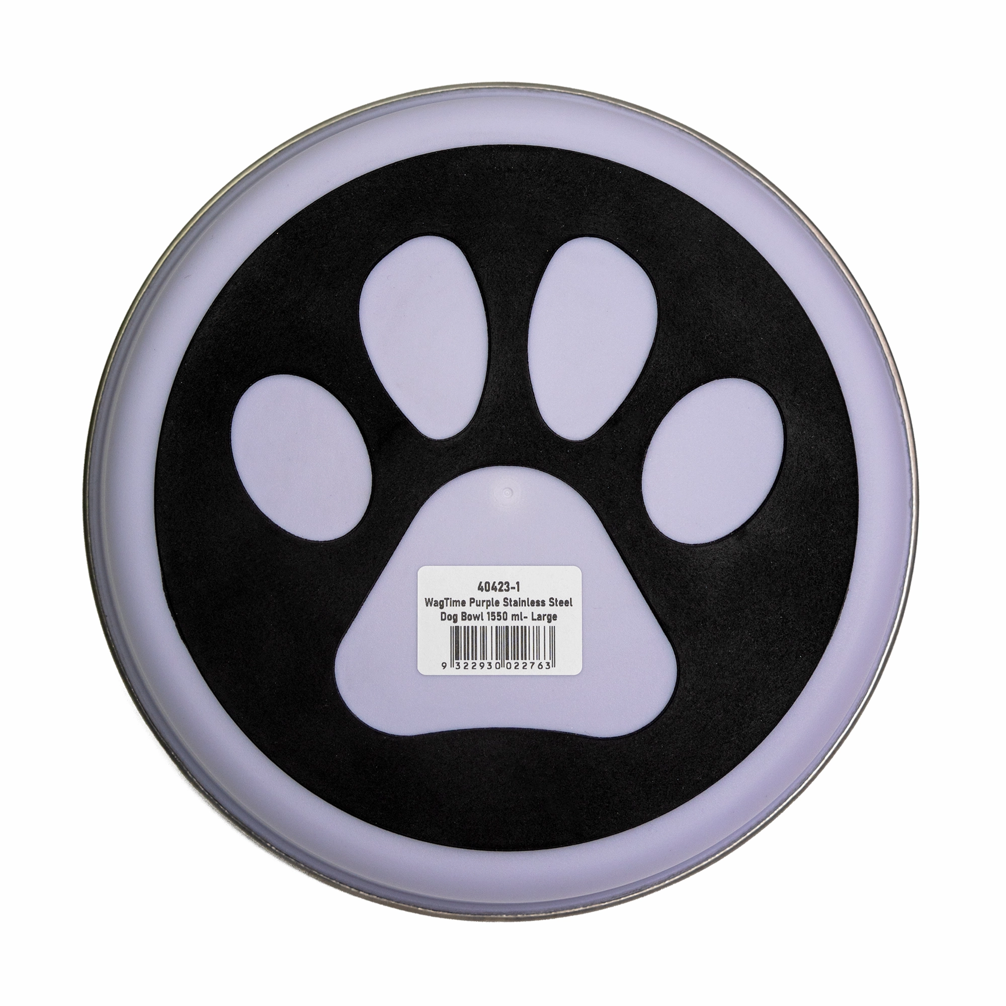 WagTime - Purple Stainless Steel Dog Bowl (Large)