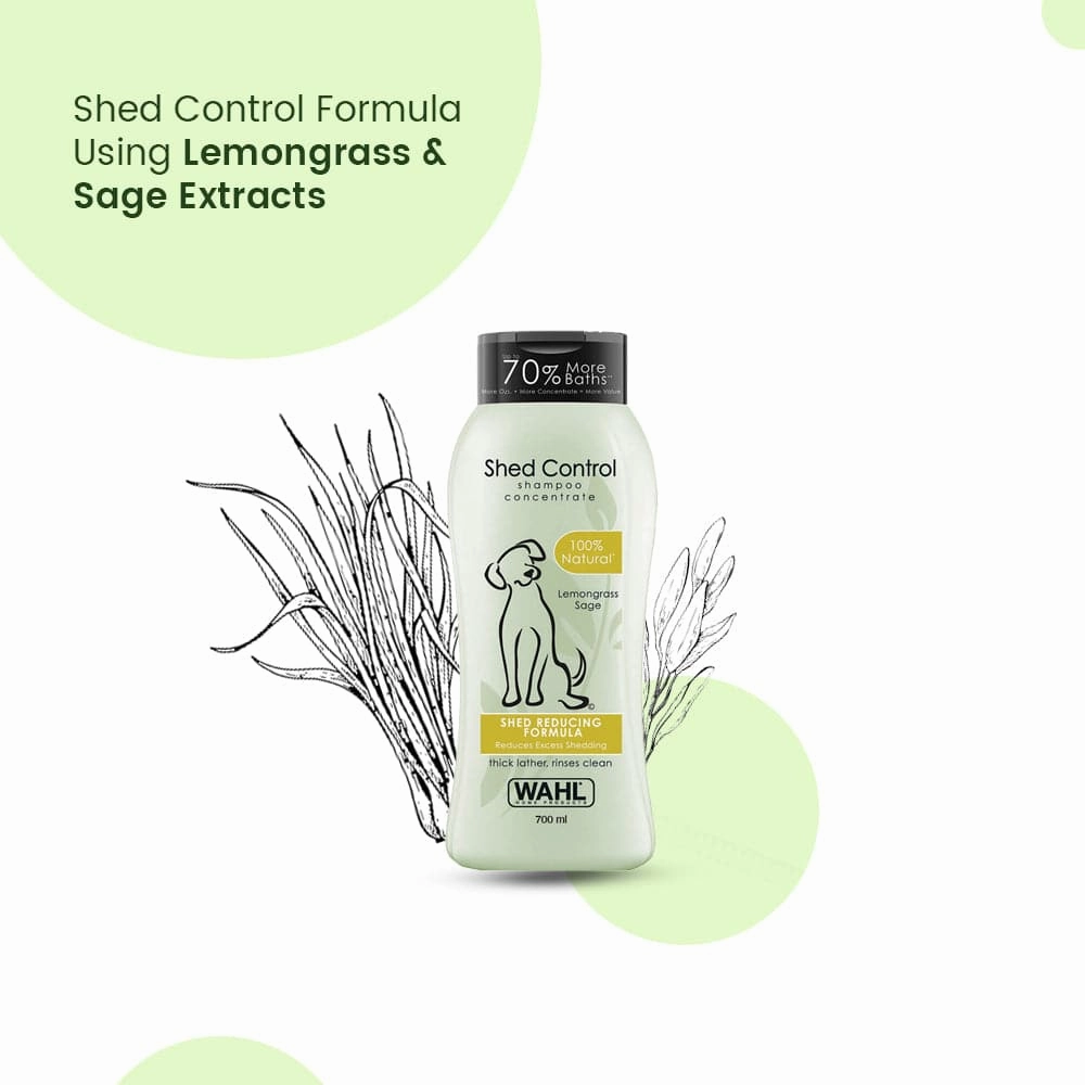 Wahl Shed Control Shampoo for Dogs (Lemongrass & Sage)