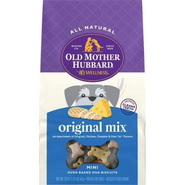Wellness Old Mother Hubbard Original Mix Oven-Baked Dog Biscuits; Mini
