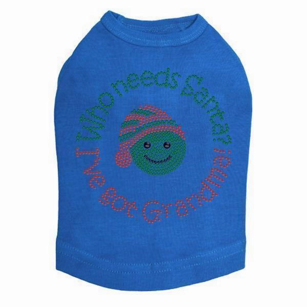 Who Needs Santa Rhinestone Dog Tank