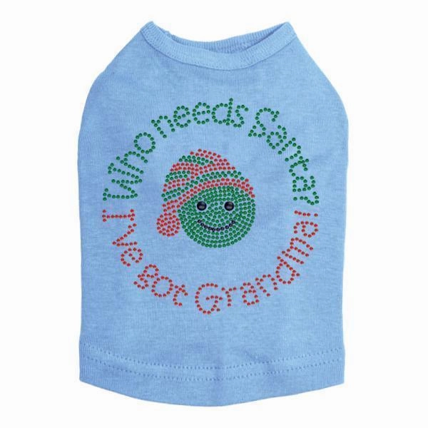 Who Needs Santa Rhinestone Dog Tank