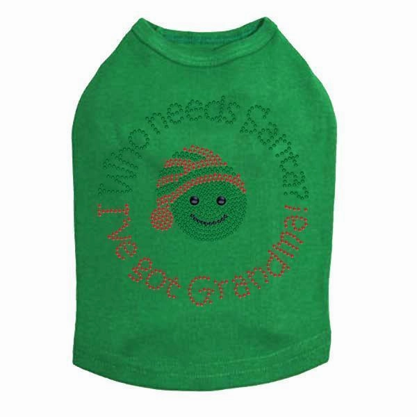 Who Needs Santa Rhinestone Dog Tank