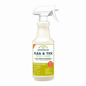 WONDERCIDE Flea & Tick Spray for Pets   Home  Lemongrass Scent