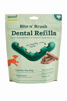 Woof Bite n' Brush Dog Dental Chew Refills