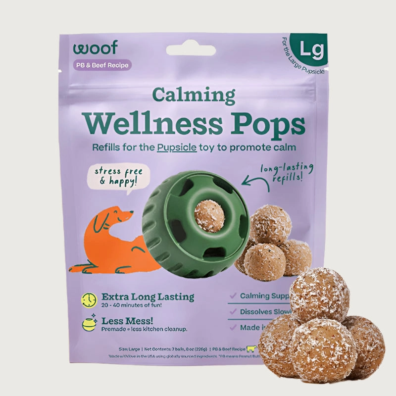 WOOF Pupsicle Refill Pops Calming Wellness Recipe Treats for Dogs