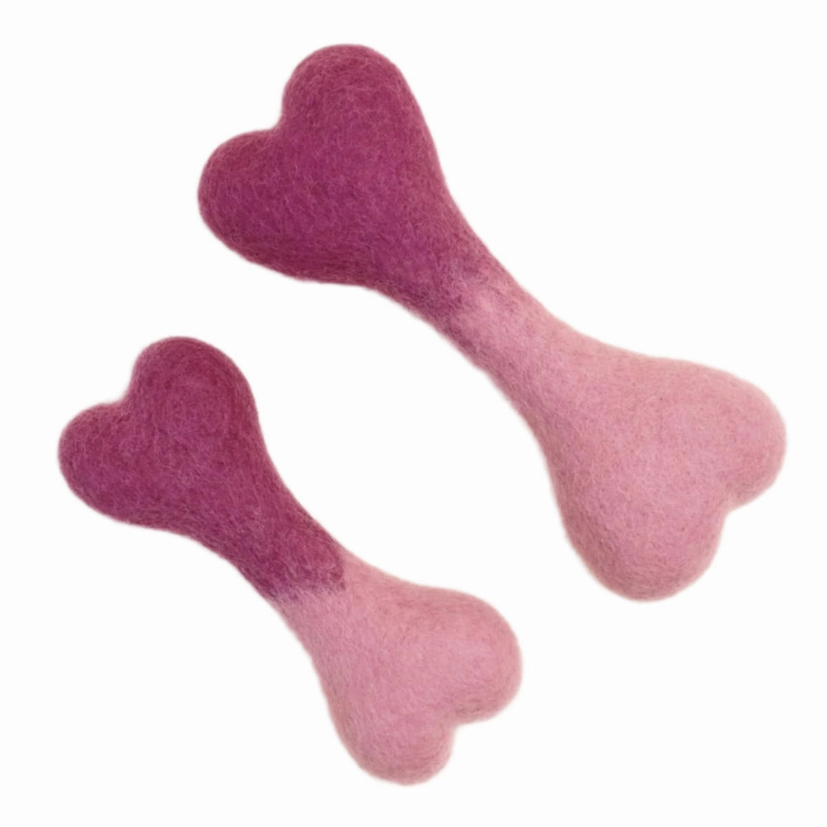 Wool Bone Dog Toy Ombre