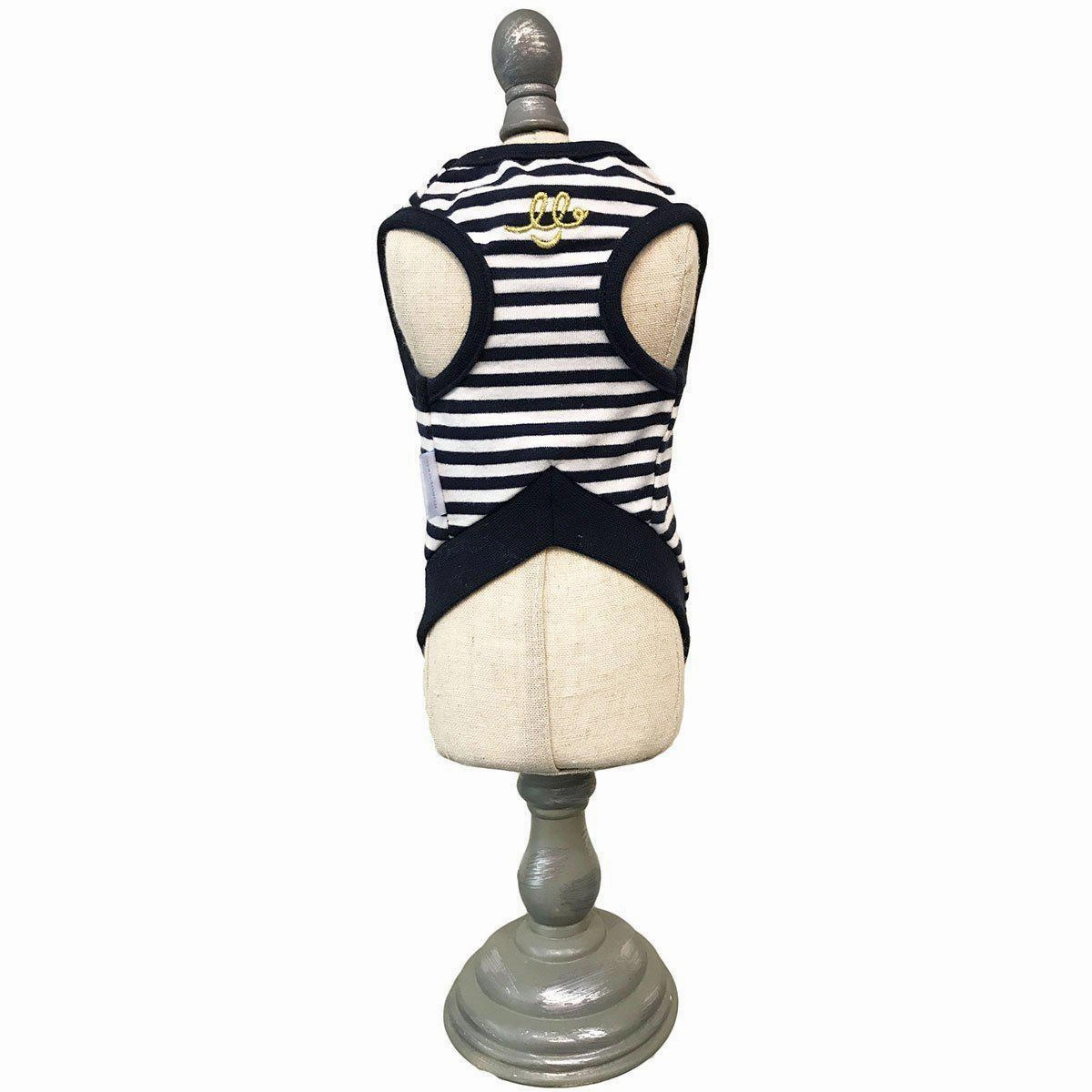 World Peace Border Dog Tank Navy